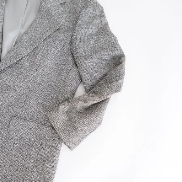 Tip Top Tailor Grey  63% Wool Tweed Sports Jacket Blazer - Picture 15 of 15